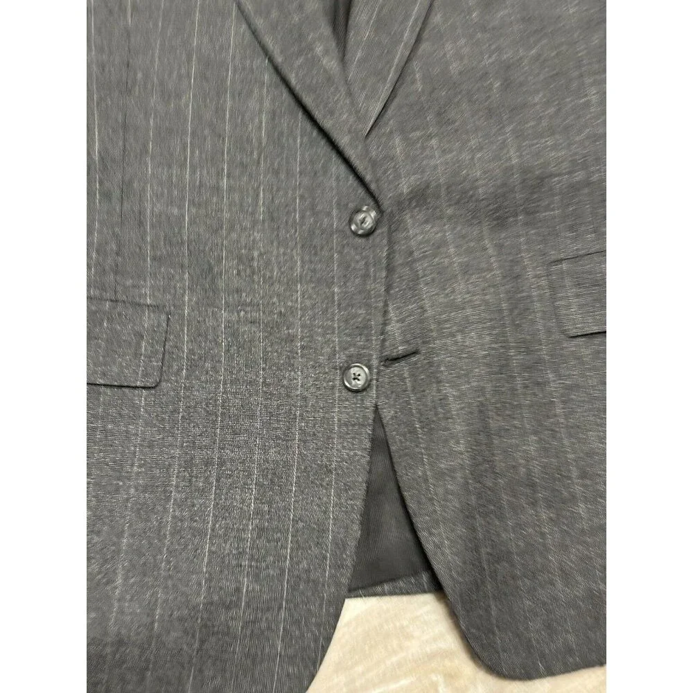Hart Schaffner Marx‎ Men's Size 40 R Gray Wool Blazer Sport Coat 2 Button USA